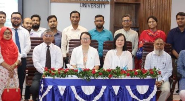 খুলনা কৃষি বিশ্ববিদ্যালয়ে চীনের ইউনান কৃষি বিশ্ববিদ্যালয়ের প্রতিনিধি দলের মতবিনিময় সভা